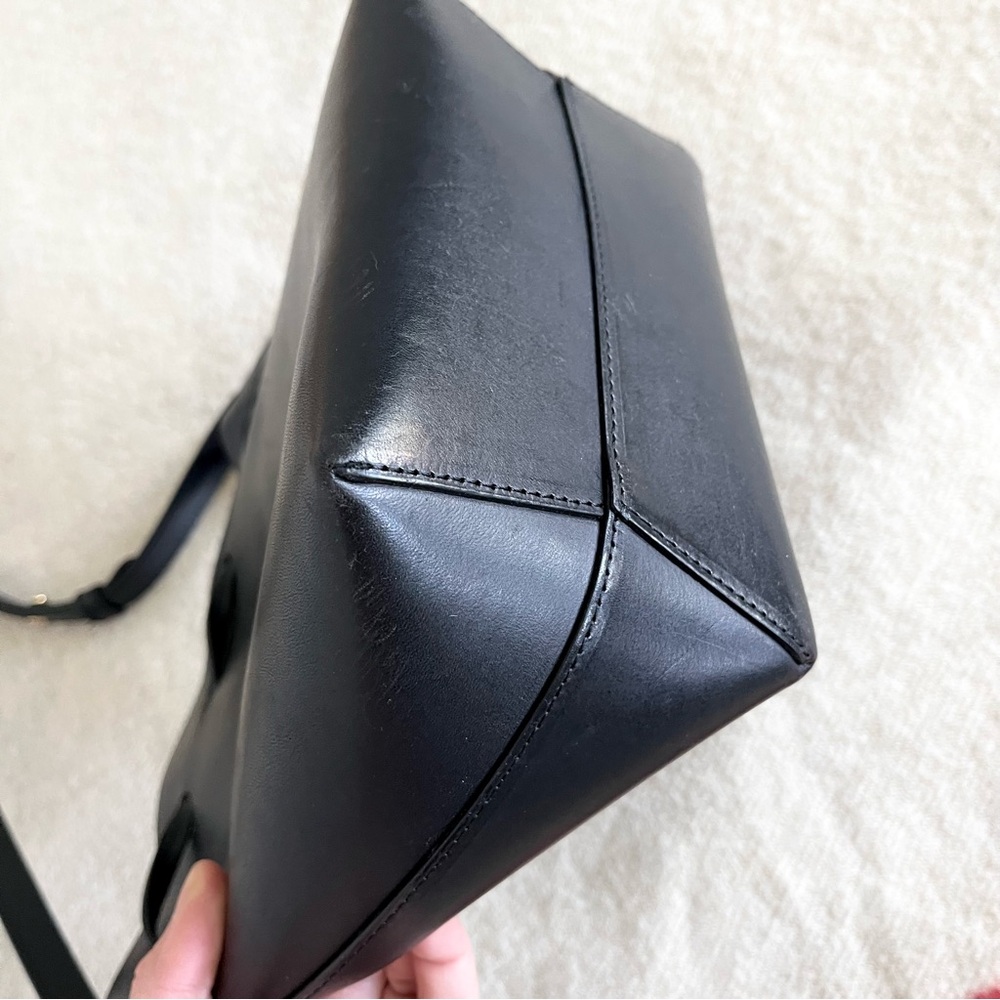 Mansur Gavriel Black Mini Leather Drawstring Bucket Crossbody - Picture 7 of 13